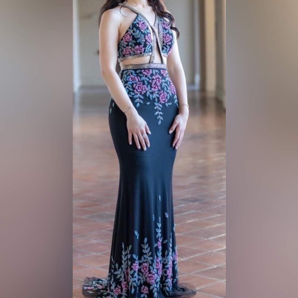 Black maxi dress